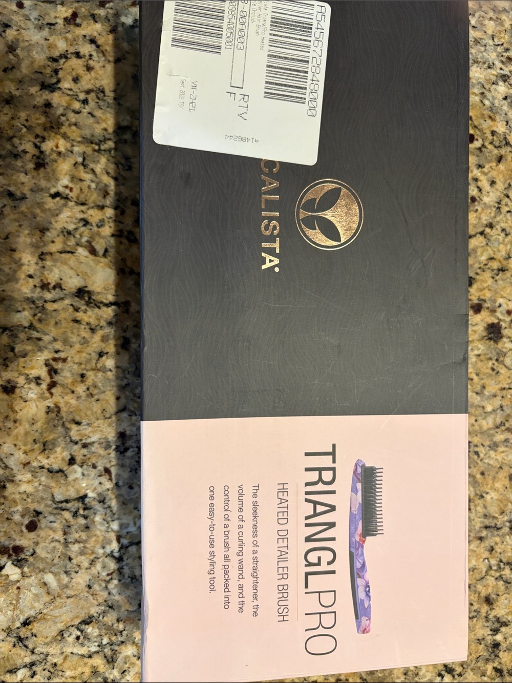 Calista Triangle Pro Heated Detailer Brush - Pink and Purple Camouflage